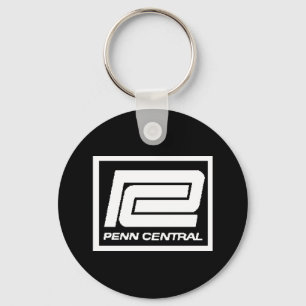 Penn Central Railway Company Logo Key Ring