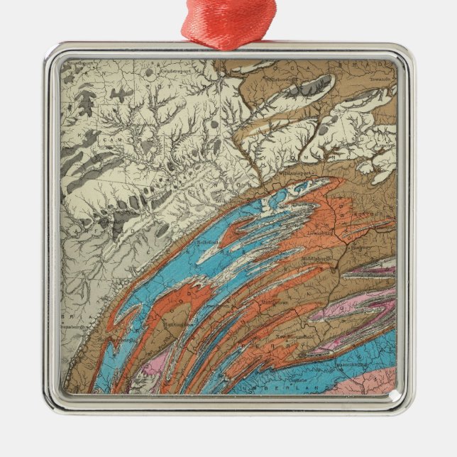 Penn geological formations metal tree decoration (Front)