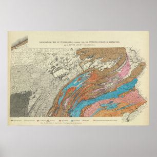 Penn geological formations poster