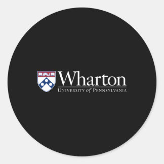 Penn Quakers 'S Whon School Of Business Classic Round Sticker