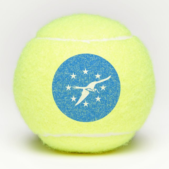 Penn tennis ball with flag of Corpus Christi, USA (Front)