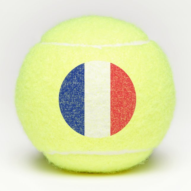 Penn tennis ball with flag of France (Front)