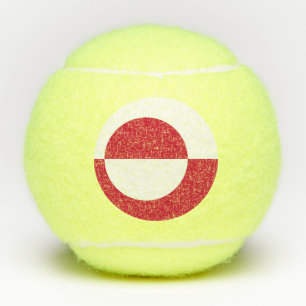 Penn tennis ball with flag of Greenland