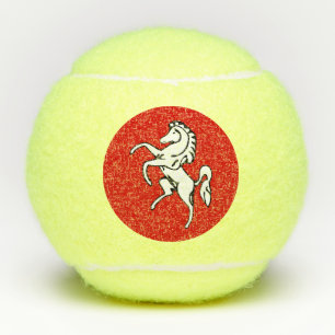 Penn tennis ball with flag of Kent County