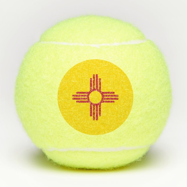 Penn tennis ball with flag of New Mexico, USA (Front)