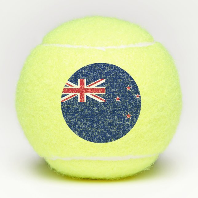 Penn tennis ball with flag of New Zealand (Front)