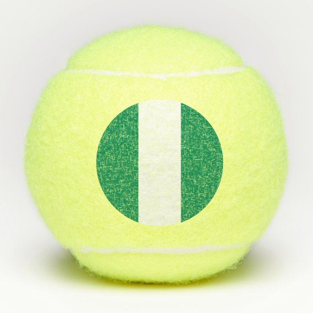 Penn tennis ball with flag of Nigeria (Front)