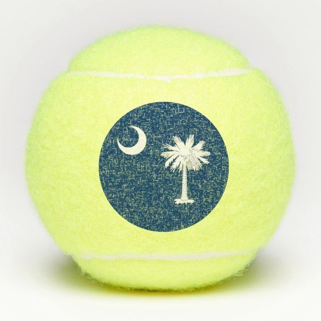 Penn tennis ball with flag of South Carolina, USA (Front)