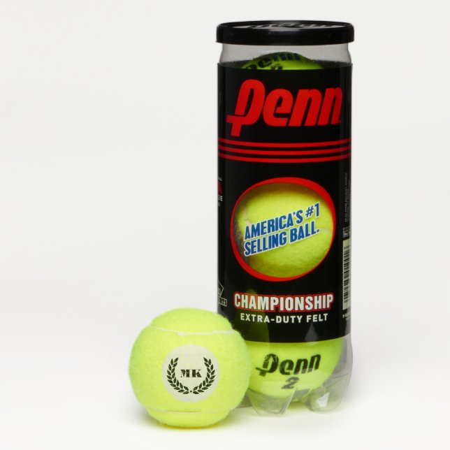 Penn Tennis Balls-Custom Initials Balls (Box)
