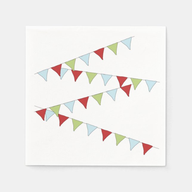 Pennant Banner Napkin (Front)