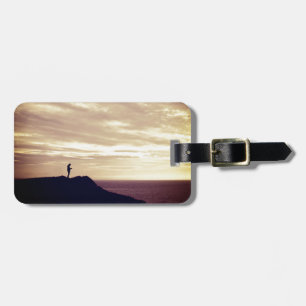Pennard cliffs at sunset, Gower, Swansea Luggage Tag