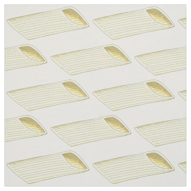 Penne Pasta Shapes Italian Food Cooking Fabric (Swatch)