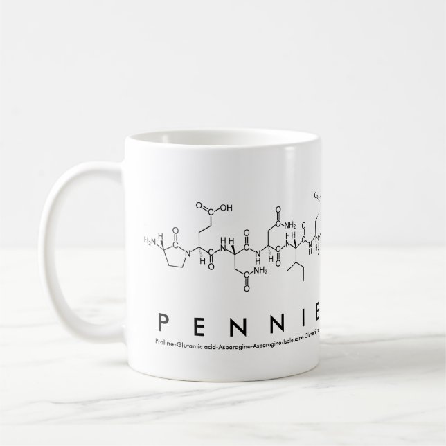 Pennie peptide name mug (Left)