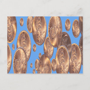 Pennies from heaven postcard