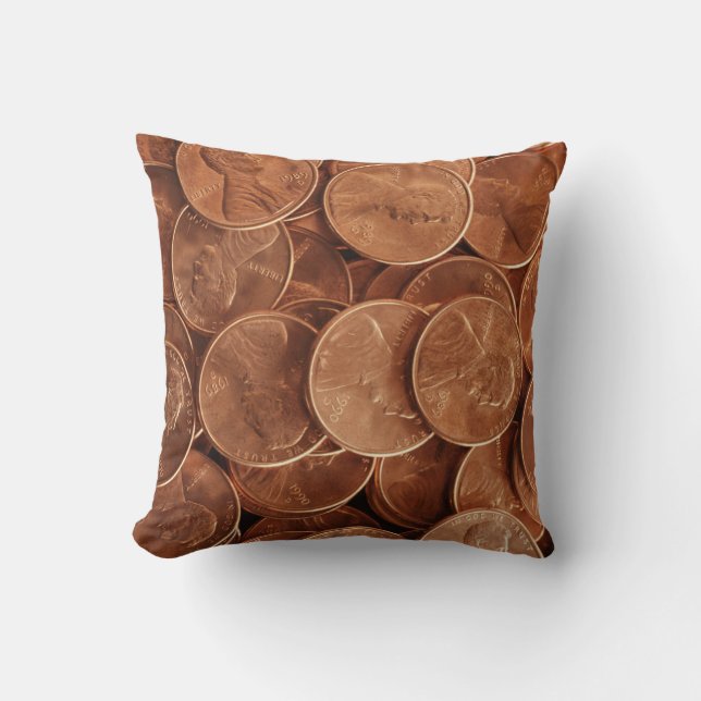 Pennies Pattern Cushion (Front)