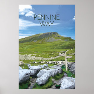 Pennine Way National Trail Travel Poster