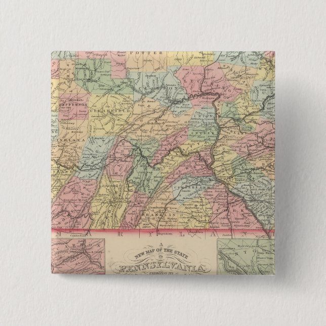 Pennsylvania 12 15 cm square badge (Front)