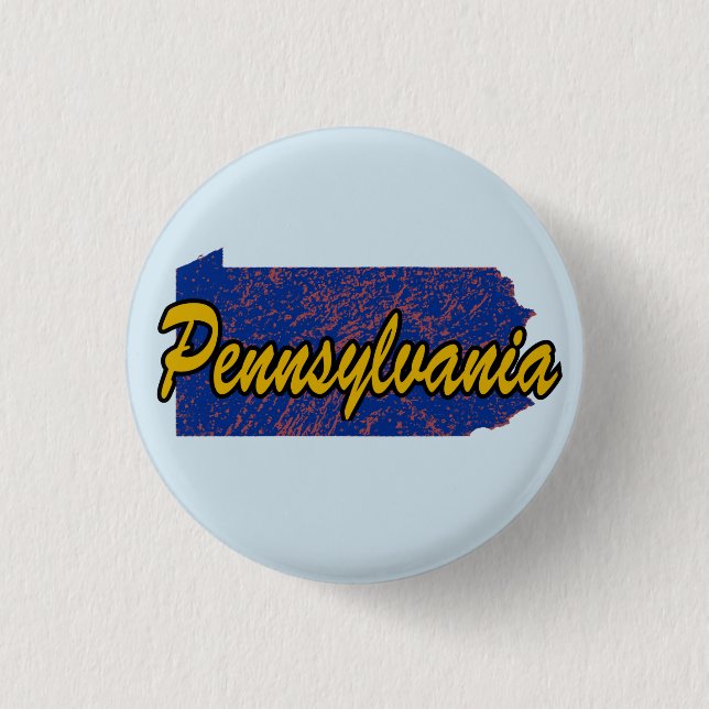 Pennsylvania 3 Cm Round Badge (Front)