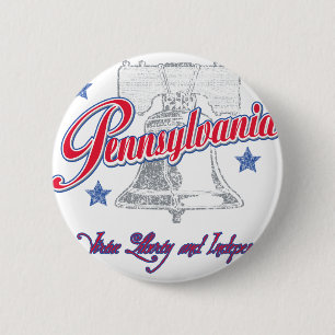 Pennsylvania 6 Cm Round Badge