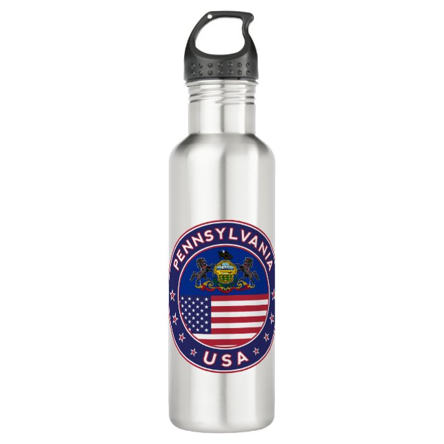 Pennsylvania 710 Ml Water Bottle (Front)