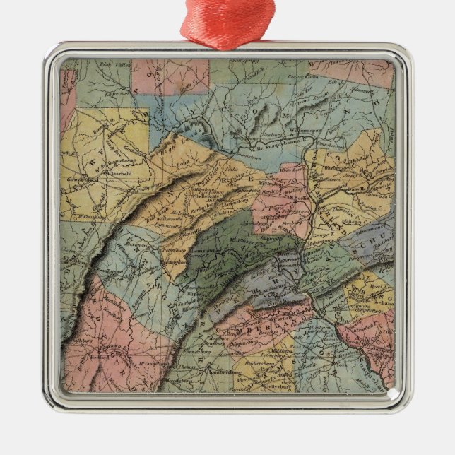 Pennsylvania 7 metal tree decoration (Front)