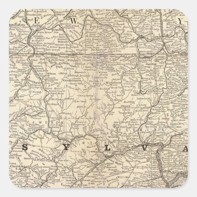 Pennsylvania 9 square sticker (Front)
