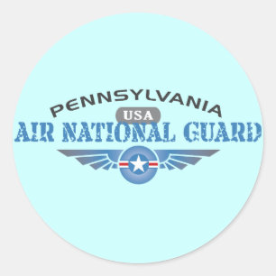 Pennsylvania Air National Guard Classic Round Sticker