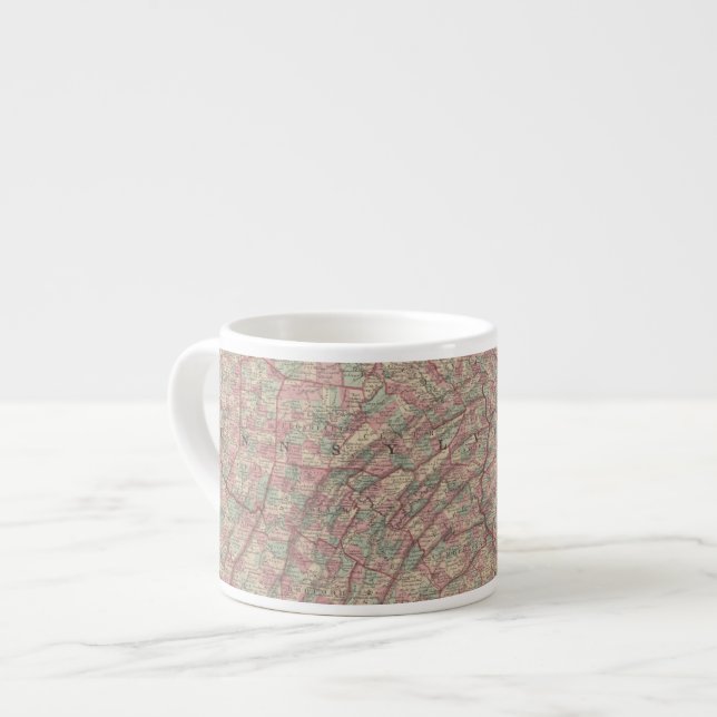 Pennsylvania and New Jersey 2 Espresso Cup (Front Left)