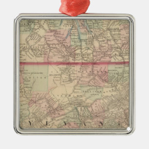 Pennsylvania and New Jersey Metal Tree Decoration