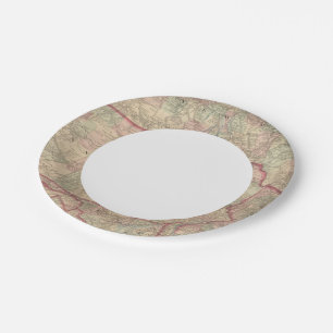Pennsylvania and New Jersey Paper Plate
