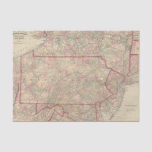 Pennsylvania and New Jersey Tissue Paper