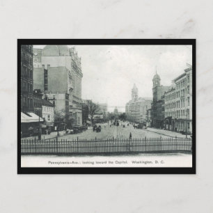 Pennsylvania Ave, Washington DC 1906 Vintage Postcard
