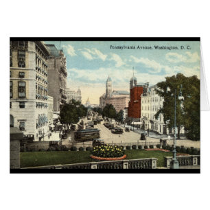 Pennsylvania Ave Washington DC Repro Vintage 1912