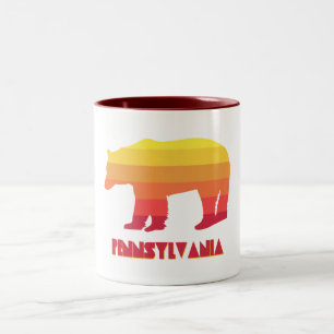 Pennsylvania Bear Two-Tone Coffee Mug