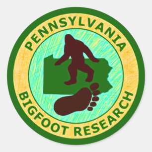 Pennsylvania Bigfoot Research Classic Round Sticker