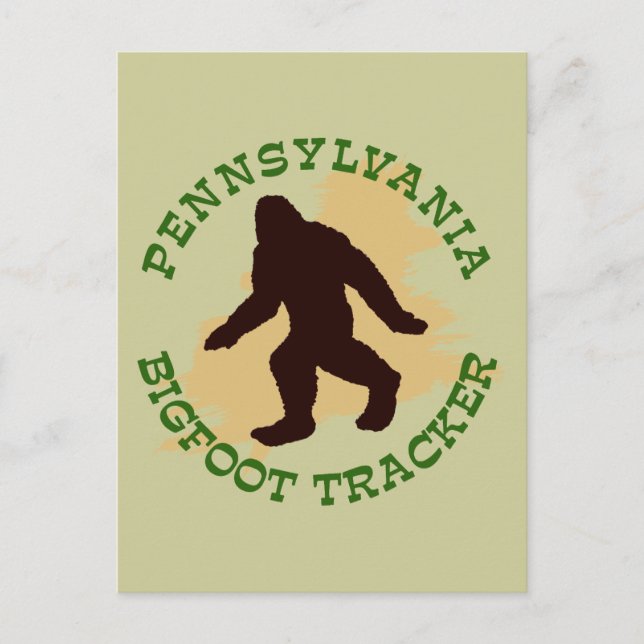 Pennsylvania Bigfoot Tracker Postcard (Front)