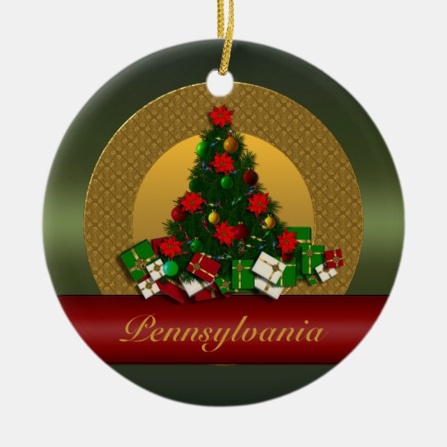 Pennsylvania Christmas Tree Ornament (Front)