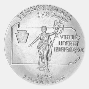 Pennsylvania Classic Round Sticker