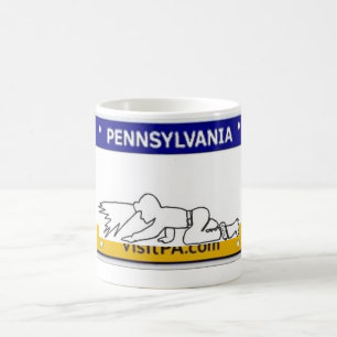 PENNSYLVANIA COAL MINER LICENSE PLATE MUG