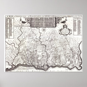 Pennsylvania Colony 1687 Poster