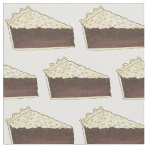 Pennsylvania Dutch Amish Food Shoo Fly Pie Slice Fabric