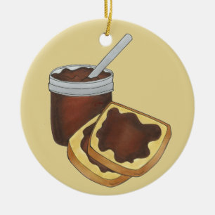 Pennsylvania Dutch Canned Apple Butter Amish Food Ceramic Ornament