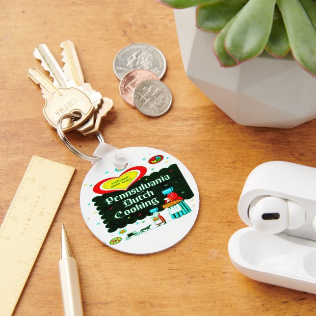"PENNSYLVANIA DUTCH COOKING" KEY RING (Desk)