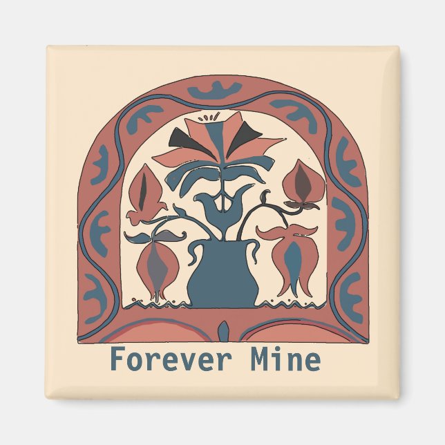 Pennsylvania Dutch Hex Sign, edit text Magnet (Front)