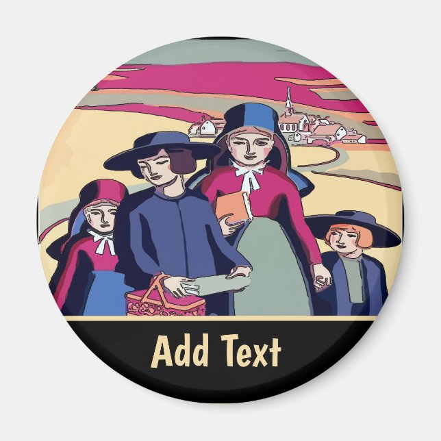 Pennsylvania Dutch, Lancaster, edit text Magnet (Front)