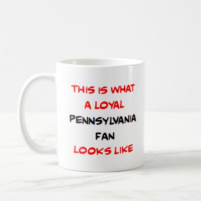 pennsylvania fan, loyal coffee mug (Left)
