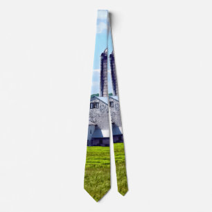 Pennsylvania Farm With Silos Tie