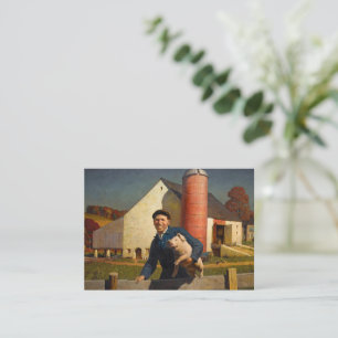 Pennsylvania Farmer by Newell Convers Wyeth Card