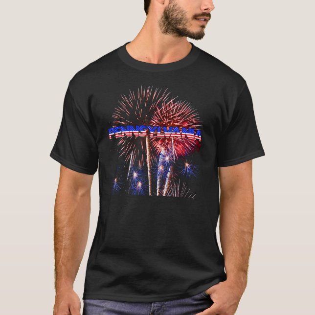 Pennsylvania Fireworks T-Shirt (Front)
