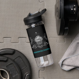 Pennsylvania Fitness & Pennsylvania coat of arms Water Bottle